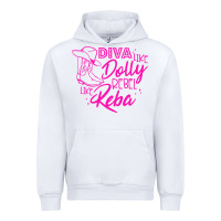 White Reba Mcentire Diva Like Dolly Rebel Like Reba Urban Hoodie - linhVisuals