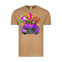 Vintage Camel Mardi Gras Truck Leopard Mask Vintage Tee - FaDigitalArtStudio