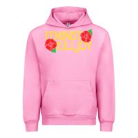 Fuchsia Pink feminist killjoy retro women woman Urban Hoodie - linhVisuals