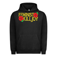 Pigment Black feminist killjoy retro women woman Urban Hoodie - linhVisuals