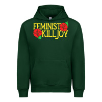 Forest Green feminist killjoy retro women woman Urban Hoodie - linhVisuals