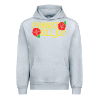 Heather Grey feminist killjoy retro women woman Urban Hoodie - linhVisuals