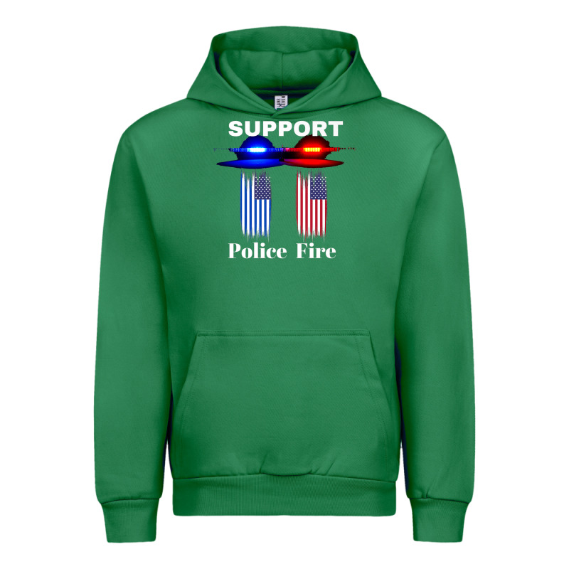 Support Our Police & Fire Departments   1st Responders Premium Urban Hoodie by linhVisuals | Teevron