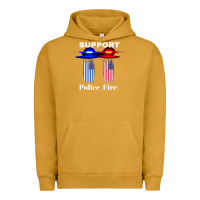 Pigment Peanut Butter support our police & fire departments   1st responders premium Urban Hoodie - linhVisuals
