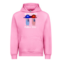 Fuchsia Pink support our police & fire departments   1st responders premium Urban Hoodie - linhVisuals