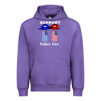 Tulip support our police & fire departments   1st responders premium Urban Hoodie - linhVisuals