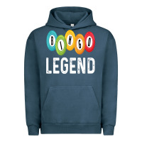 Pigment Midnight Navy funny bingo legend bingo balls game Urban Hoodie - linhVisuals