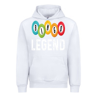 White funny bingo legend bingo balls game Urban Hoodie - linhVisuals