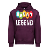 Mauve Wine funny bingo legend bingo balls game Urban Hoodie - linhVisuals