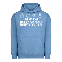 Pigment Pebble Blue funny board game lovers gamers players Urban Hoodie - linhVisuals