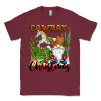 Burgundy cowboy christmas gnome Classic Tee - CowGirlArtShop