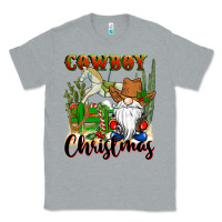 Heather Grey cowboy christmas gnome Classic Tee - CowGirlArtShop