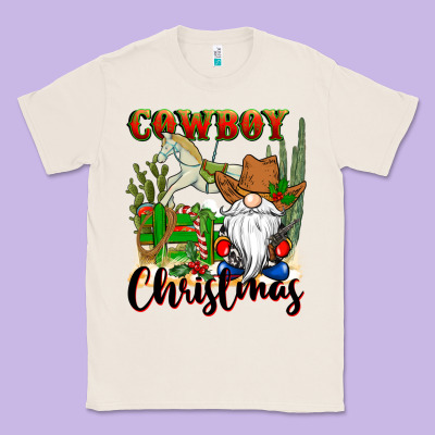 Cowboy Christmas Gnome Classic Tee Designed By Cowgirlartshop