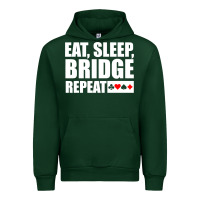 Forest Green funny bridge card game lover bridge Urban Hoodie - linhVisuals