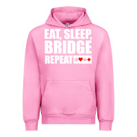 Fuchsia Pink funny bridge card game lover bridge Urban Hoodie - linhVisuals