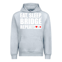 Heather Grey funny bridge card game lover bridge Urban Hoodie - linhVisuals