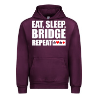 Mauve Wine funny bridge card game lover bridge Urban Hoodie - linhVisuals