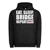 Pigment Black funny bridge card game lover bridge Urban Hoodie - linhVisuals