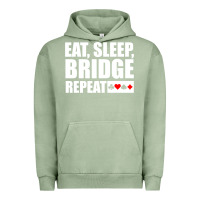 Pigment Oil Green funny bridge card game lover bridge Urban Hoodie - linhVisuals