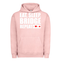 Pigment Salmon funny bridge card game lover bridge Urban Hoodie - linhVisuals