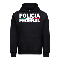 Black mexico policia federal mexican police law enforcement Urban Hoodie - linhVisuals