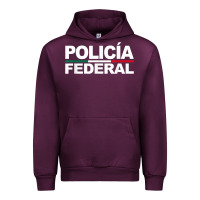 Mauve Wine mexico policia federal mexican police law enforcement Urban Hoodie - linhVisuals