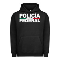 Pigment Black mexico policia federal mexican police law enforcement Urban Hoodie - linhVisuals