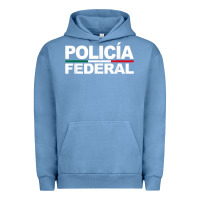 Pigment Pebble Blue mexico policia federal mexican police law enforcement Urban Hoodie - linhVisuals
