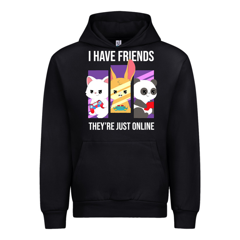 I Have Friends They Are Just Online Urban Hoodie by linhVisuals | Teevron