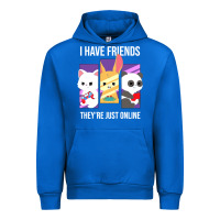 Cobalt i have friends they are just online Urban Hoodie - linhVisuals