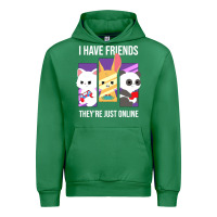Emerald i have friends they are just online Urban Hoodie - linhVisuals