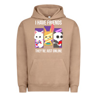 Pigment Burro i have friends they are just online Urban Hoodie - linhVisuals