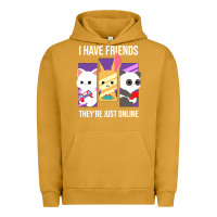 Pigment Peanut Butter i have friends they are just online Urban Hoodie - linhVisuals