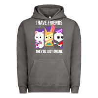 Pigment Tornado i have friends they are just online Urban Hoodie - linhVisuals
