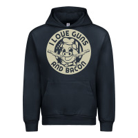 Navy i love guns bacon pork pig funny gun Urban Hoodie - linhVisuals