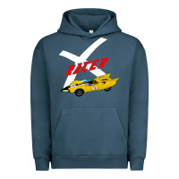 Pigment Midnight Navy racer x Urban Hoodie - linhVisuals