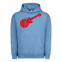 Pigment Pebble Blue red monkees Urban Hoodie - linhVisuals