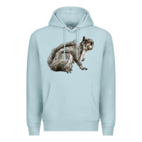 Blue Mist Gray Squirrel Premium Hoodie - LillyAllenDesigns