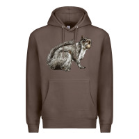 Coffee Gray Squirrel Premium Hoodie - LillyAllenDesigns
