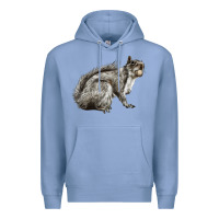 Colony Blue Gray Squirrel Premium Hoodie - LillyAllenDesigns