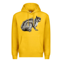 Lemon Gray Squirrel Premium Hoodie - LillyAllenDesigns