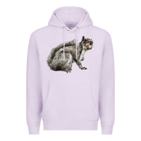 Lilac Gray Squirrel Premium Hoodie - LillyAllenDesigns