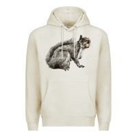 Oatmeal Heather Gray Squirrel Premium Hoodie - LillyAllenDesigns