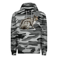 Slate Camo Gray Squirrel Premium Hoodie - LillyAllenDesigns