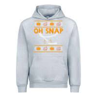 Heather Grey oh snap turkey wishbone funny ugly Urban Hoodie - linhVisuals