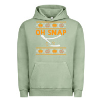 Pigment Oil Green oh snap turkey wishbone funny ugly Urban Hoodie - linhVisuals