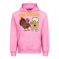 Fuchsia Pink oh snap thanksgiving cute turkey day Urban Hoodie - linhVisuals