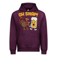 Mauve Wine oh snap thanksgiving cute turkey day Urban Hoodie - linhVisuals