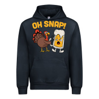 Navy oh snap thanksgiving cute turkey day Urban Hoodie - linhVisuals