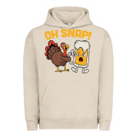 Pigment French Oak oh snap thanksgiving cute turkey day Urban Hoodie - linhVisuals
